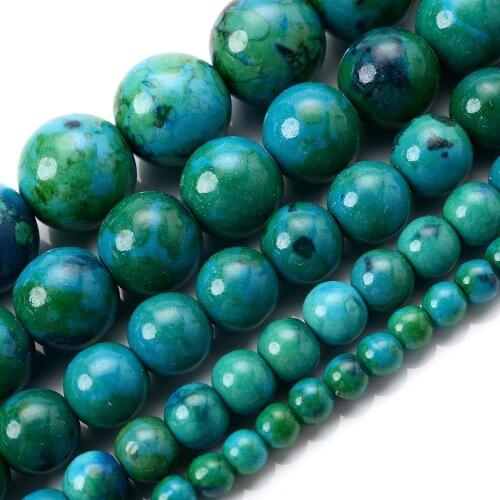 Natural Phoenix Stone Beads Round Loose Spacer Beads for Jewelry Making DIY Bracelet Necklace Charms Accessories 4/6/8/10/12mm