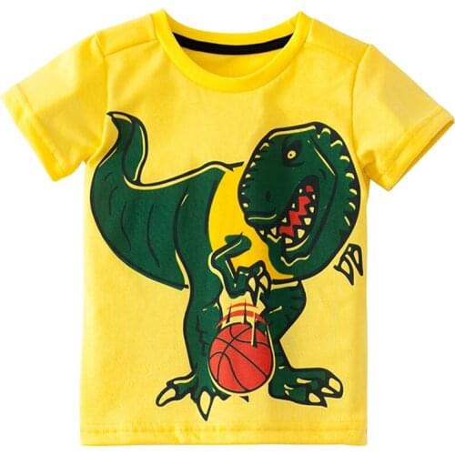 Kids Cartoon t shirt Summer Boys Tops 100% Combed Cotton Baby Boy Clothes Beach t-shirt Bebe Short Sleeve Casual Tees Undershirt