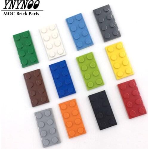 85Pcs/lot 3020 Plate MOC Building Blocks Bricks Bulk Parts 2x4 Dots Creator Educational DIY Compatible with 80025 Children Toys