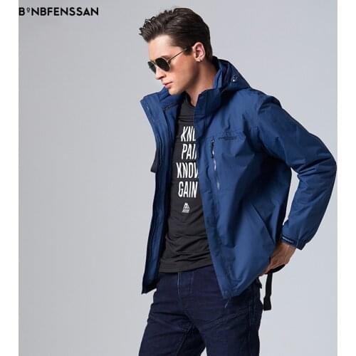 New Man Winter hiking jacket 2-Layer Outdoor Jacket Fleece Inner Waterproof Windproof Thermal man Camping Hiking jacket 8708A