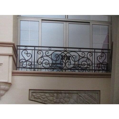 China iron company fancy steel metal aluminium wrought iron balcony,iron railing,iron balustrades design hc-5