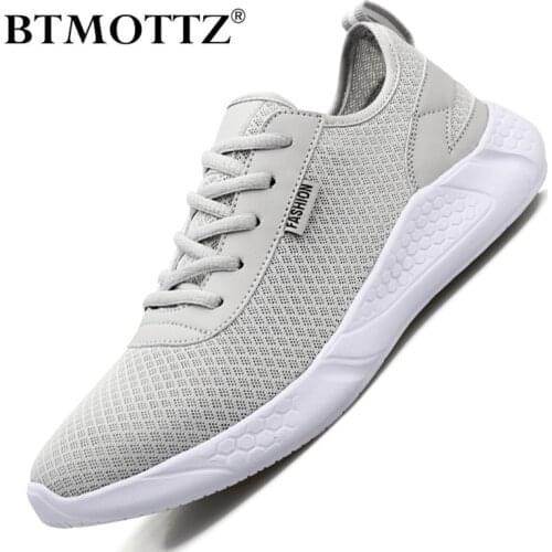 Summer Mesh Men Casual Shoes Lightweight Lace-up Sneakers Men Walking Shoes Breathable Fashion Mens Trainers Plus Size 39-48