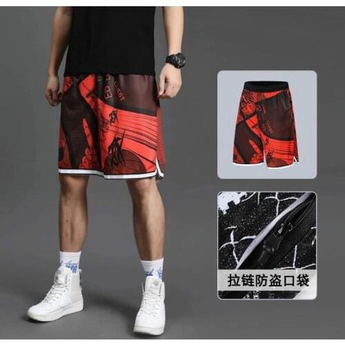 Summer Mens New Loose Sports Shorts Breathable Mens Sports Shorts Mens Basketball Pants Fashion All-match Street Boy Shorts