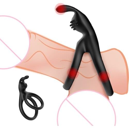 Male Cock Ring Delay Ejaculation Trainer Penis Rings Masturbating Adult Sex Toys For Men Couples Clitoris Stimulate Sex Products