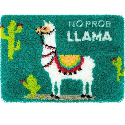 Tapestry Kits Latch Hook Rug Kits Carpet Embroidery Latch Hook Rug Needlework DIY Rugs Hook Rug Point Rug Cactus Home Decoration