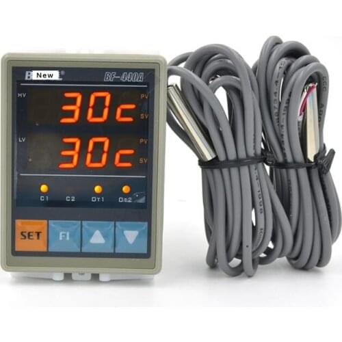 New Original BF-440A solar hot water temperature thermostat dual probe temperature controller two way