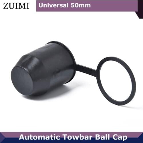 New Universal 50mm Automatic Towbar Ball Cap Trailer Protection Cap Car Accessories