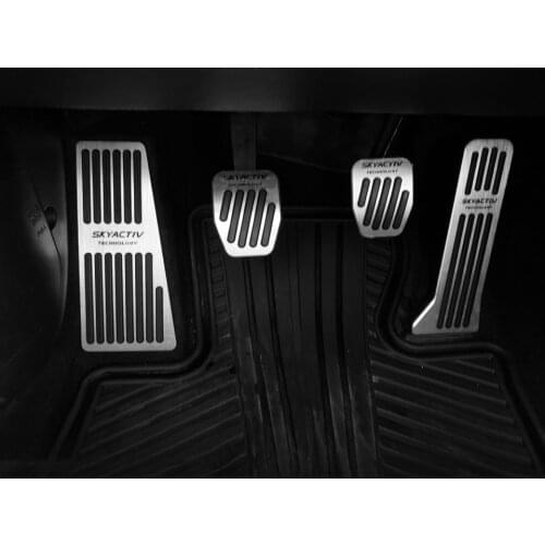 Car Foot Pedal Fuel Brake Pedals Cover For Mazda 2 6 GJ CX-5 CX5 CX 5 CX9 2014 2015 2016 2017 2018 2019 2020 2021 Accessories