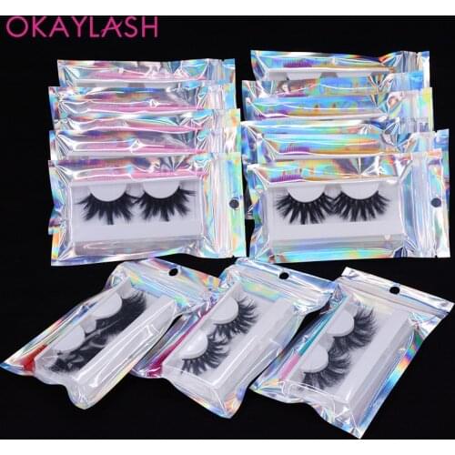 OKAYLASH 6d 8d 25mm natural long real mink false volume eyelashes eye lash wholsale in bulk luxury false lashes vendor