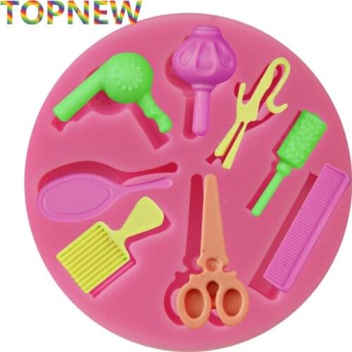 Barber Tools Silicone Cake Mold Fondant Cake Silicone Mould Candy Jello Mould Pastry Baking Tools