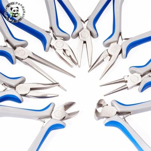 Pandahall 3~8pcs Hot Pliers Jewelry making Tools Equipments Carbon-Hardened Steel Multi Usage Pliers Beads Making Tool F55