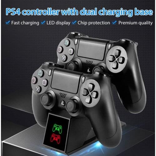 USB Charging Stand Durable Sturdy Double Charging Bracket Controller Charger for PS4 Pro Slim Handle Stands charging station