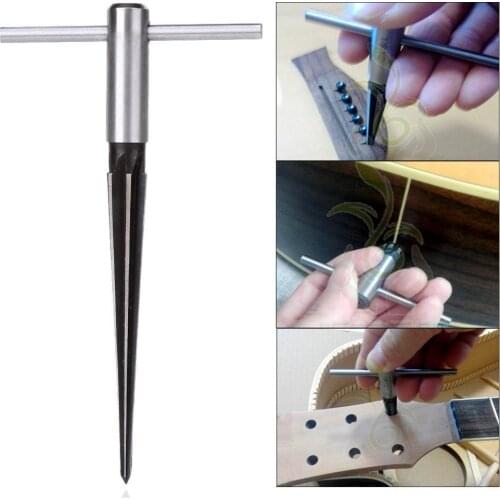 Guitar Bridge Pin Hole Reamer/Suitable for Folk/Classical Guitars Ukuleles/ Guitar Bridge Drilling Tool Guitar Accessories