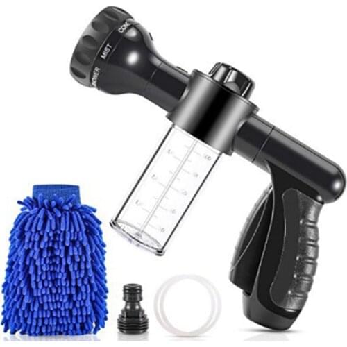 Garden Hose Nozzle High Pressure Foam Blaster w/ Soap Sprayer Professional
