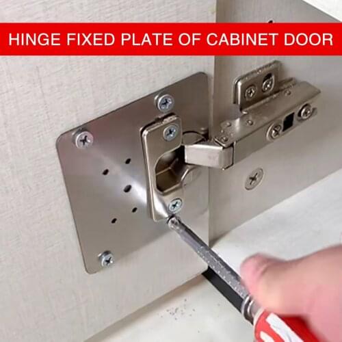 Hinge Repair Plate Rust Resistant Stainless For Cabinet Furniture Drawer Window Stainless Steel Furniture Hardware Accessories