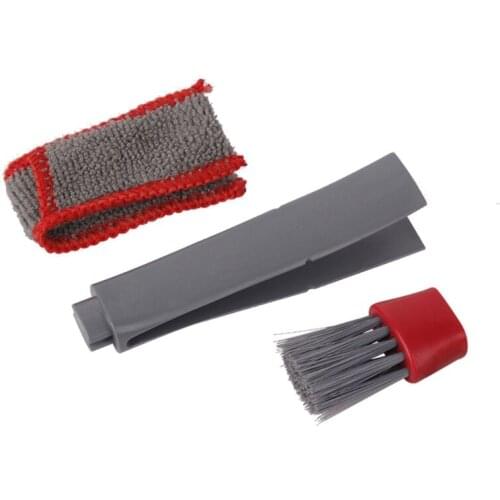 G99F Auto Air Conditioning Vent Outlet Microfiber Cleaning Brush Double-head Car Dust Remover Flexible Gaps Crevice Cleaner