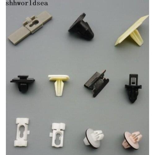 Shhworldsea 100pcs auto fasteners rocker panel moulding clip fastener bumper cover grommet for toyota for HY