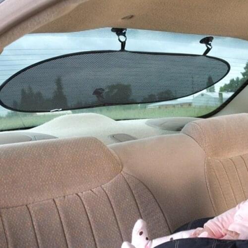 Black Car Sun Shade Side Window Sunshade Cover Mesh Visor Shield Screen Solar UV Protection 65*38cm Car Window Protector