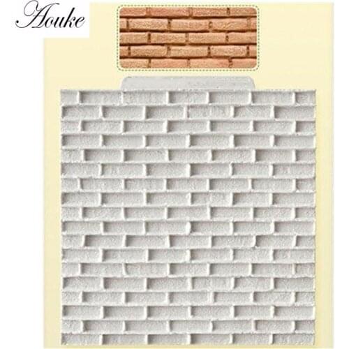Wall Texture Fondant Cake Silicone Mold Candy Chocolate Molds Pastry Biscuits Embossed Mould DIY Baking Cake Decoration Tools