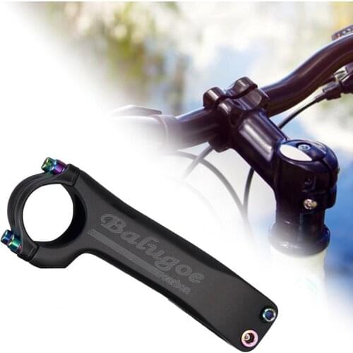 BALUGOE bicycle negative 6-degree stem ultra-light carbon fiber high-strength wear-resistant colorful screws MTB accessories