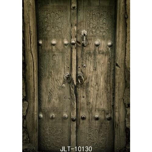Retro Wooden Door Photography Background Portrait Shoot Photo Background for Photo Studio Vinyl Customize Backdrop Photocall