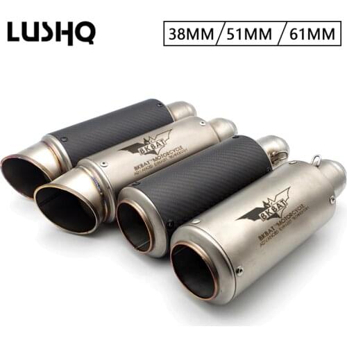 Motorcycle exhaust Pipe mufler Escape Moto For honda forza yamaha plate holder ktm rc 390 suzuki bandit 1250 yamaha r6 2007