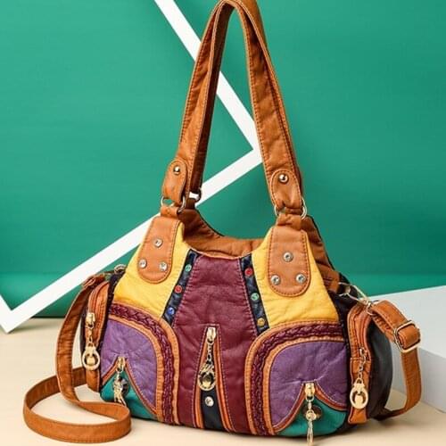 Women Soft PU Leather Handbags High Quality Ladies Tote Bag Vintage Messenger Bag Fashion Main Crossbody Bags Women Shoulder Bag
