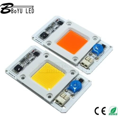 2pcs 50W linear high voltage free drive light source 50W led full spectrum white light full spectrum light source