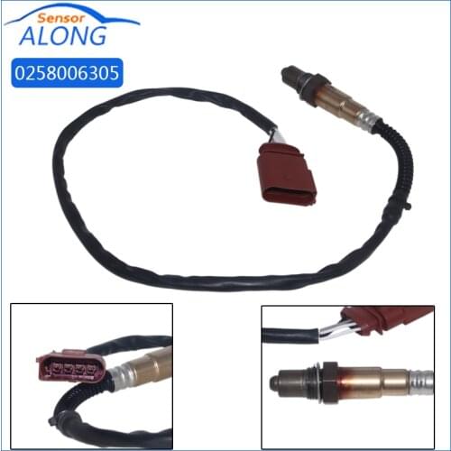 4-WIRE LAMBDA SENSOR OXYGEN SENSOR FOR AUDI A6 A4 1.8T 2.0 SKODA SUPERB VW PASSAT SEAT OEM 0258006305 0258006306 058906265V