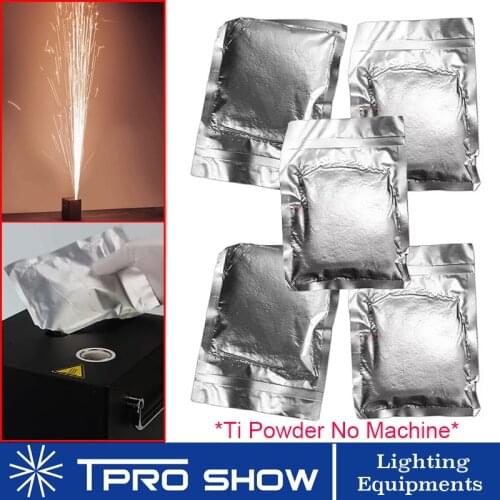 Cold Spark Machine Ti Powder 200g Per Bag Remote DMX Firework Fountain Titanium Accessory Sparkler Metal Powder No ID Card Need