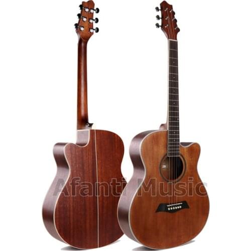 Afanti Music 40 inch Spruce top / Sapele Back & Sides Acoustic guitar (WY-028)