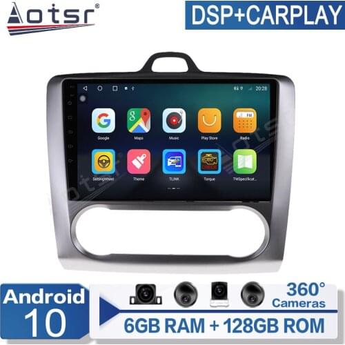 AOTSR-6+128G Android Radio Car Multimedia Video Player For Ford Focus 2004-2011 Navigation Multimedia Player Radio