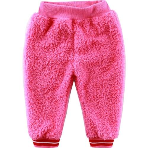 Baby Coral Fleece Long Pants Newborn Warm Clothes Autumn and Winter Boys and Girls Trousers christmas