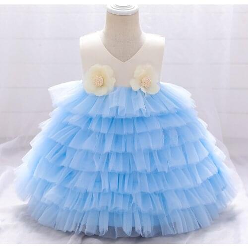 Toddler Girls Formal Cake Dress Cute Gown Pageant Party Birthday Wedding Tutu Dress Flower Girl Ball Gown Dress