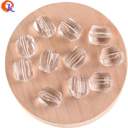 Cordial Design 14x19mm 178Pcs Acrylic Beads/Hand Made/Irregular Shape/DIY Making/Earring Findings/Clear Bead/Jewelry Accessories