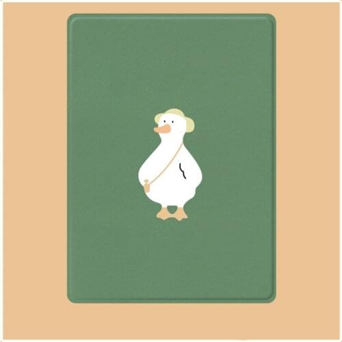 For Ipad Pro 11 Air 3 4 10 2 Mini 5 Case 2020 Cartoon Goose Cute Ultra-thin All-inclusive Edge Protective Cover