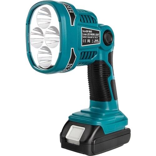 For Makita (NO Battery,NO Charger)Pistol/Portable 12W LED Lamp Flashlight work with 14.4V 18V li-ion Battery,Emergency Lighting