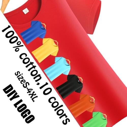 Your OWN Design Cotton T Shirts O-Neck T-Shirt Men Fashion Custom Logo Print T Shirt Men Tops Tees Casual MenS T-Shirt