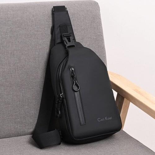 USB Fashion Shoulder Bags Black Theft Men Chest Bag Nylon Waterproof Backpack Outdoors Phone Pouch Travel Male Crossbody Pouch