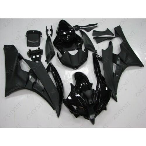 Motorcycle Fairing YZF R6 2006 - 2007 Black Body Kits YZF600 R6 2007 Motorcycle Fairing YZF R6 2006