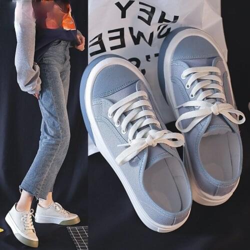 2021 New Canvas Shoes Womens Spring New Fashion Trends All-match Skateboard Shoes Low-Top Classic Black Sneakers