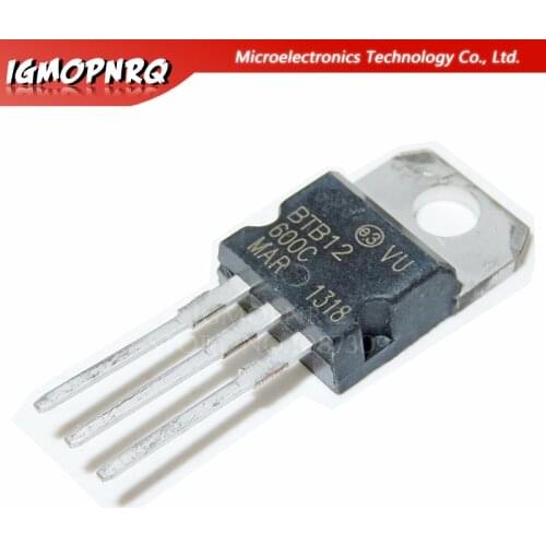 5pcs BTB12-600C TO220 BTB12-600 BTB12 12-600C Triacs 12 Amp 600 Volt TO-220 new original