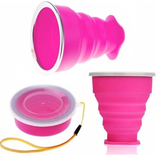 New Vogue Silicone Retractable Folding Telescopic Collapsible Portable About 200 ml water container