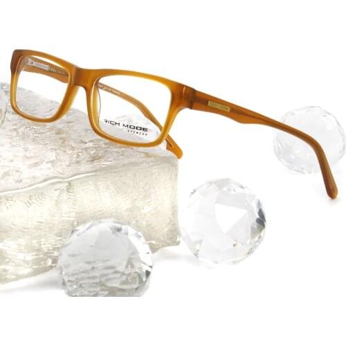 Simple Classic Acetate Glasses Rectangular Frame Design Women Men Optical Prescription RM00483