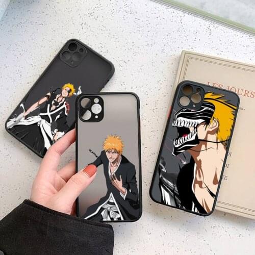 Bleach Japanese Anime luxury Phone Cases funda matte transparent For iphone 7 8 11 12 plus mini x xs xr pro max cover