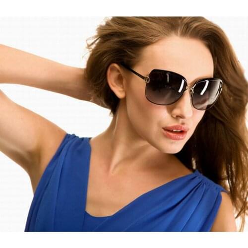 Polarized Good Quality Large Size Sunglasses Sun Glasses for Ladies No. 8702