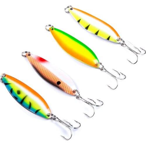 7.2cm 18g Metal Sequined Fishing Lure Wobblers Lures Spinners Spoon Bait Pike Peche Tackle Artificial Baits Sequins Spinner Bait