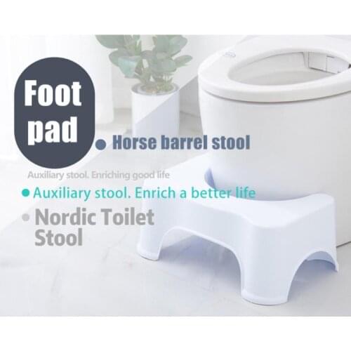 4Colors Toilet Squatty Step Stool Child Foot Seat Rest Bathroom Potty Squat Aid Helper Anti-slip Toilet Heightened Furniture