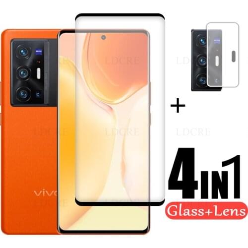 3D Full Glass For Vivo X70 Pro Plus Glass Curved Screen Protective Glass For Vivo X70 Pro Plus Camera Film For Vivo X70 Pro Plus