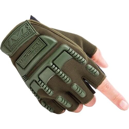 Outdoor sports gloves half-finger exposed finger fitness equipment training non-slip military fans tactical half-finger